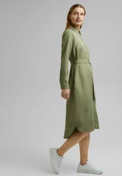 Esprit Damen Blusenkleid - Light Khaki