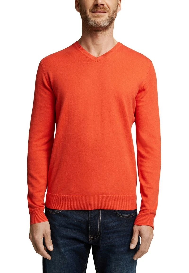 Esprit Strickpullover - Orange | Herren 5 Esprit Strickpullover - Orange | Herren – Bild 3