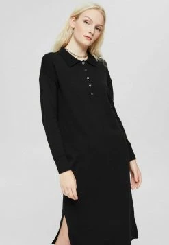 Esprit Damen FLAT - Strickkleid - Black