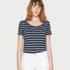 Esprit Damen 1/2 SLEEVE STRIPES - T-Shirt Print - Navy -Esprit Verkäufe 2024 2105ef80cff342ee81184713cb0f0def
