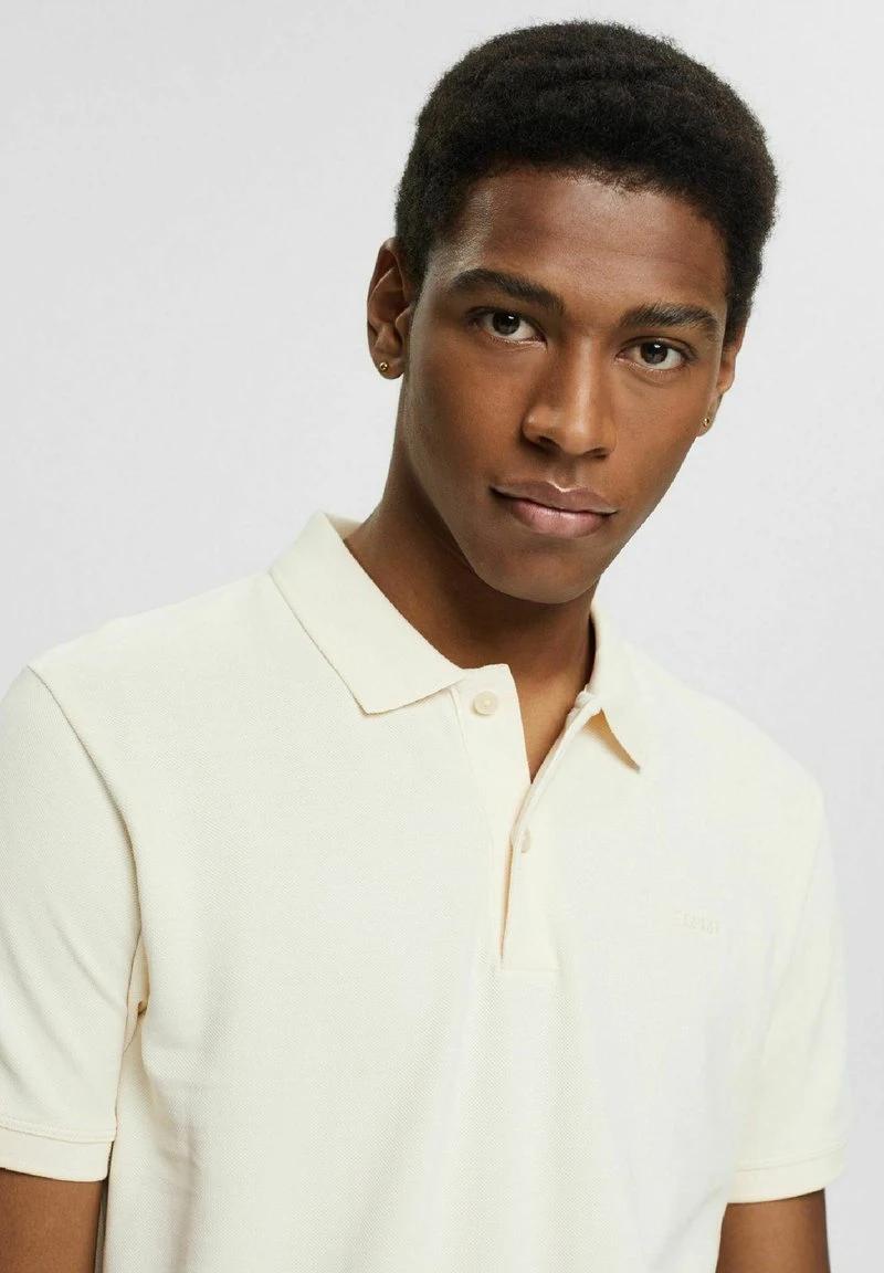 Esprit Herren Poloshirt - Cream Beige 6 Esprit Herren Poloshirt - Cream Beige – Bild 4