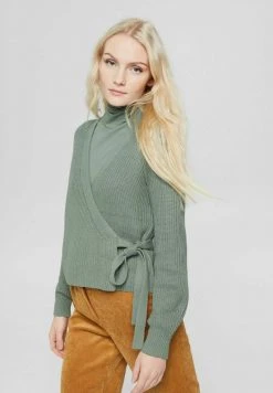 Esprit Damen Strickjacke - Dusty Green