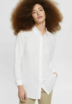 Esprit Damen Hemdbluse - White