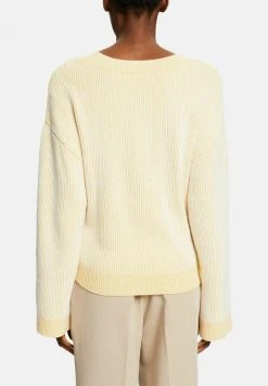 Esprit Damen LOOSE - Strickpullover - Dusty Yellow -Esprit Verkäufe 2024 233f9dee2dd04bbd81da23218698a371