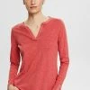 Esprit Damen LONGSLEEVE MIT KELCHAUSSCHNITT - Langarmshirt - Red -Esprit Verkäufe 2024 245f443f23484de88239414b4bd1de78