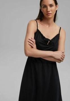 Esprit Damen FASHION DRAW - Jerseykleid - Black -Esprit Verkäufe 2024 254dc87a5a3f4319a08286857d472a2c