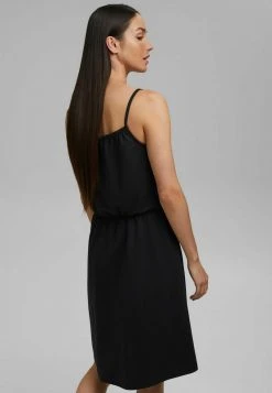 Esprit Damen FASHION DRAW - Jerseykleid - Black -Esprit Verkäufe 2024 255e67985aa746adbb44b96d417192d8