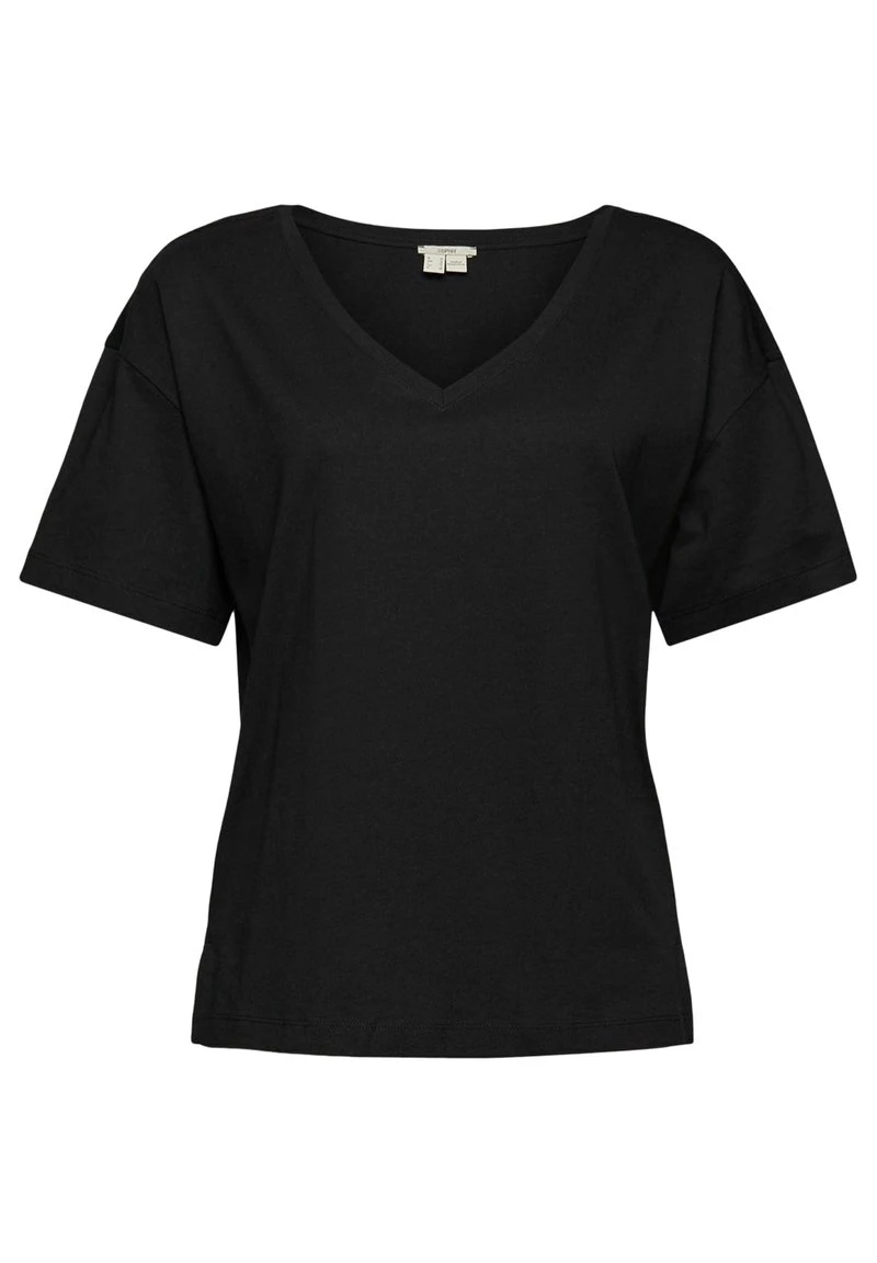 Esprit MIT V AUSSCHNITT - T-Shirt Basic - Black | Damen 8 Esprit MIT V AUSSCHNITT - T-Shirt Basic - Black | Damen – Bild 6