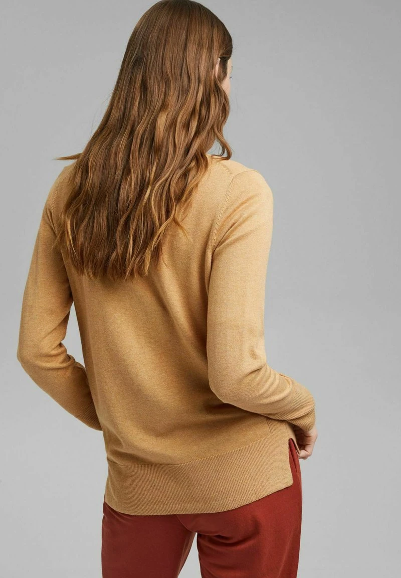 Esprit Damen COO BTTND - Strickjacke - Khaki Beige 5 Esprit Damen COO BTTND - Strickjacke - Khaki Beige – Bild 3
