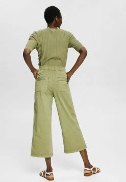 Esprit Damen GUMMIZUGBUND - Stoffhose - Light Khaki -Esprit Verkäufe 2024 28567707104a4417b0548ce97743e3d8