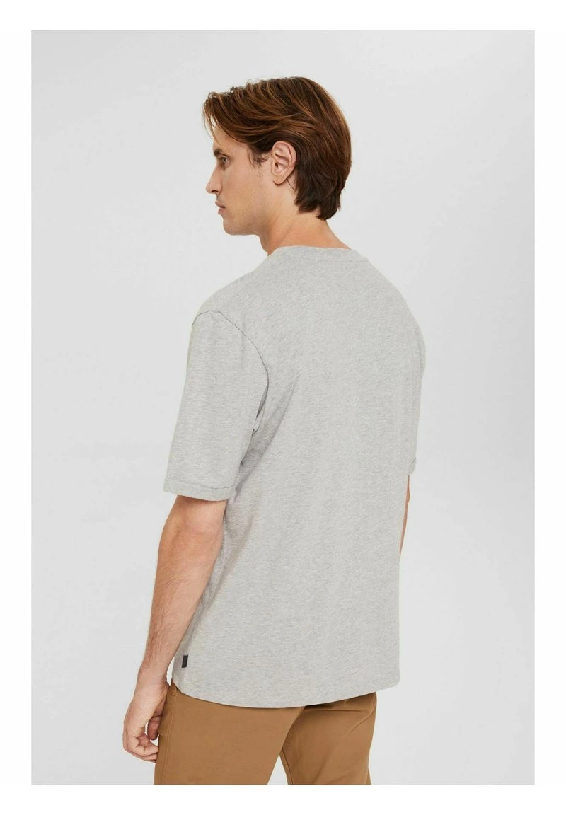 Esprit Herren T-Shirt Basic - Light Grey 4 Esprit Herren T-Shirt Basic - Light Grey – Bild 2