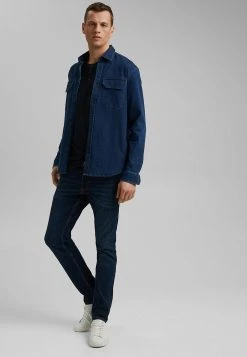 Esprit Herren Langarmshirt - Navy -Esprit Verkäufe 2024 2a420823381c4ae1bb1252f846b5ffa8