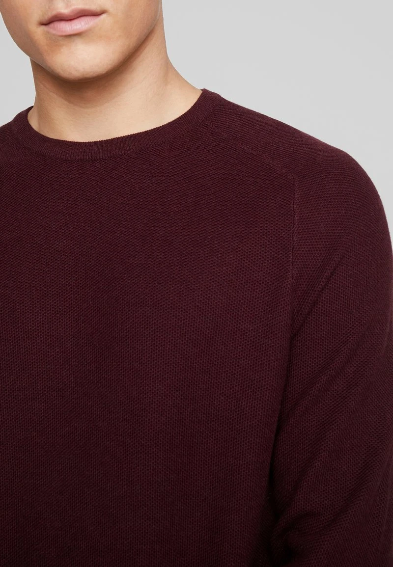 Esprit Herren HONEYCOMB - Strickpullover - Bordeaux Red 7 Esprit Herren HONEYCOMB - Strickpullover - Bordeaux Red – Bild 5