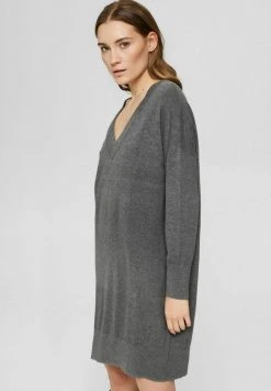 Esprit Damen Strickkleid - Gunmetal -Esprit Verkäufe 2024 2b5bb9cf78cc4b38a390f58669cb17c2