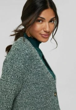 Esprit Damen Strickjacke - Dark Teal Green -Esprit Verkäufe 2024 2b9112433beb4d3aa1e9485b561719ef