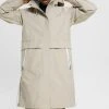 Esprit Damen Regenjacke / Wasserabweisende Jacke - Light Taupe