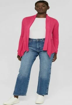 Esprit Damen NOOS RIB CARDI - Strickjacke - Pink Fuchsia -Esprit Verkäufe 2024 2de37f73aa8f4e3aad7d45c33e00b953