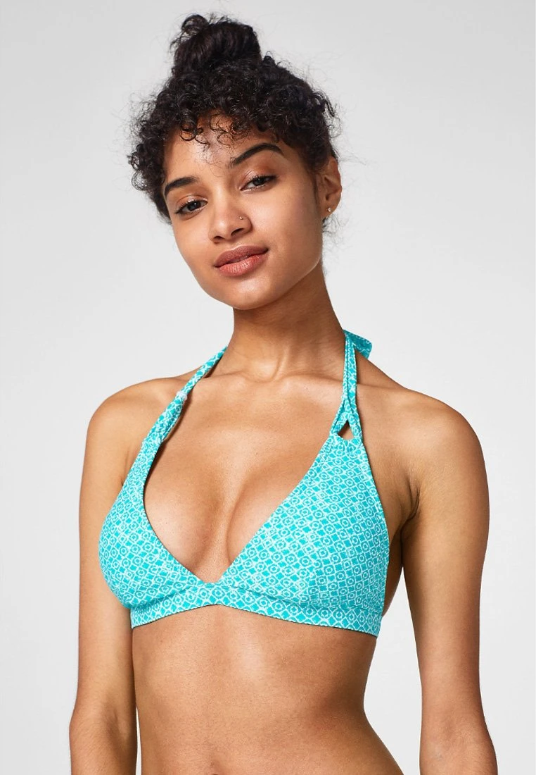 Esprit Damen BEACH HALTERNECK PADDED - Bikini-Top - Light Blue 3 Esprit Damen BEACH HALTERNECK PADDED - Bikini-Top - Light Blue
