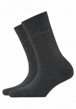 Esprit Damen BASIC EASY 2-PACK - Socken - Anthra.mel