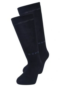 Esprit Unisex FOOT LOGO 2-PACK SUSTAINABLE COTTON-MIX - Kniestrümpfe - Marine
