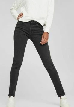 Esprit Damen Jeans Skinny Fit - Black Dark Washed