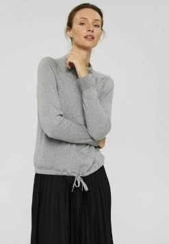 Esprit Damen Strickpullover - Medium Grey