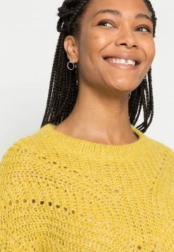 Esprit Damen PER STITCH - Strickpullover - Brass Yellow -Esprit Verkäufe 2024 31830f21362e41718a17110bdcb91d7b