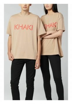 Esprit Unisex T-Shirt Print - Khaki Beige