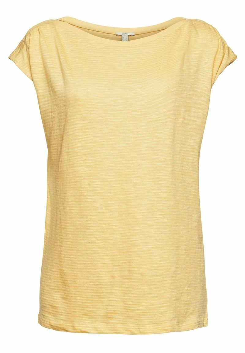 Esprit Damen T-Shirt Basic - Dusty Yellow 11 Esprit Damen T-Shirt Basic - Dusty Yellow – Bild 9