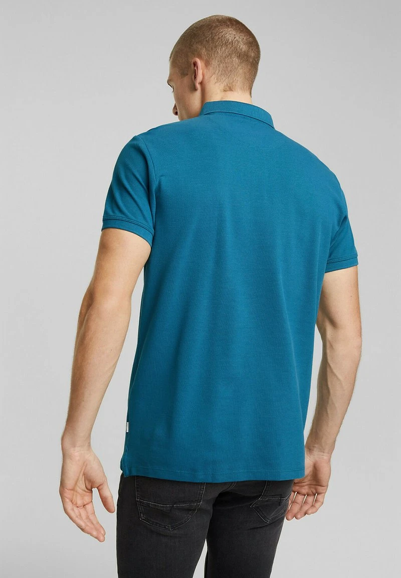 Esprit Herren Poloshirt - Petrol Blue 5 Esprit Herren Poloshirt - Petrol Blue – Bild 3
