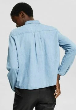 Esprit Damen Hemdbluse - Blue Light Washed -Esprit Verkäufe 2024 34edf2abf37945619acb2f800b010c9b