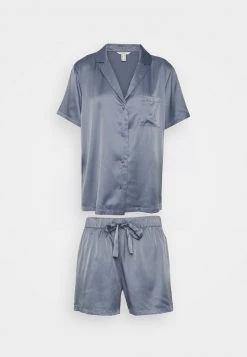 Esprit Damen SHINY SHORTSLEEVE WITH SHORTS - Nachtwäsche Set - Grey/blue -Esprit Verkäufe 2024 359f22c2e91840f9a0baf61cc4047465