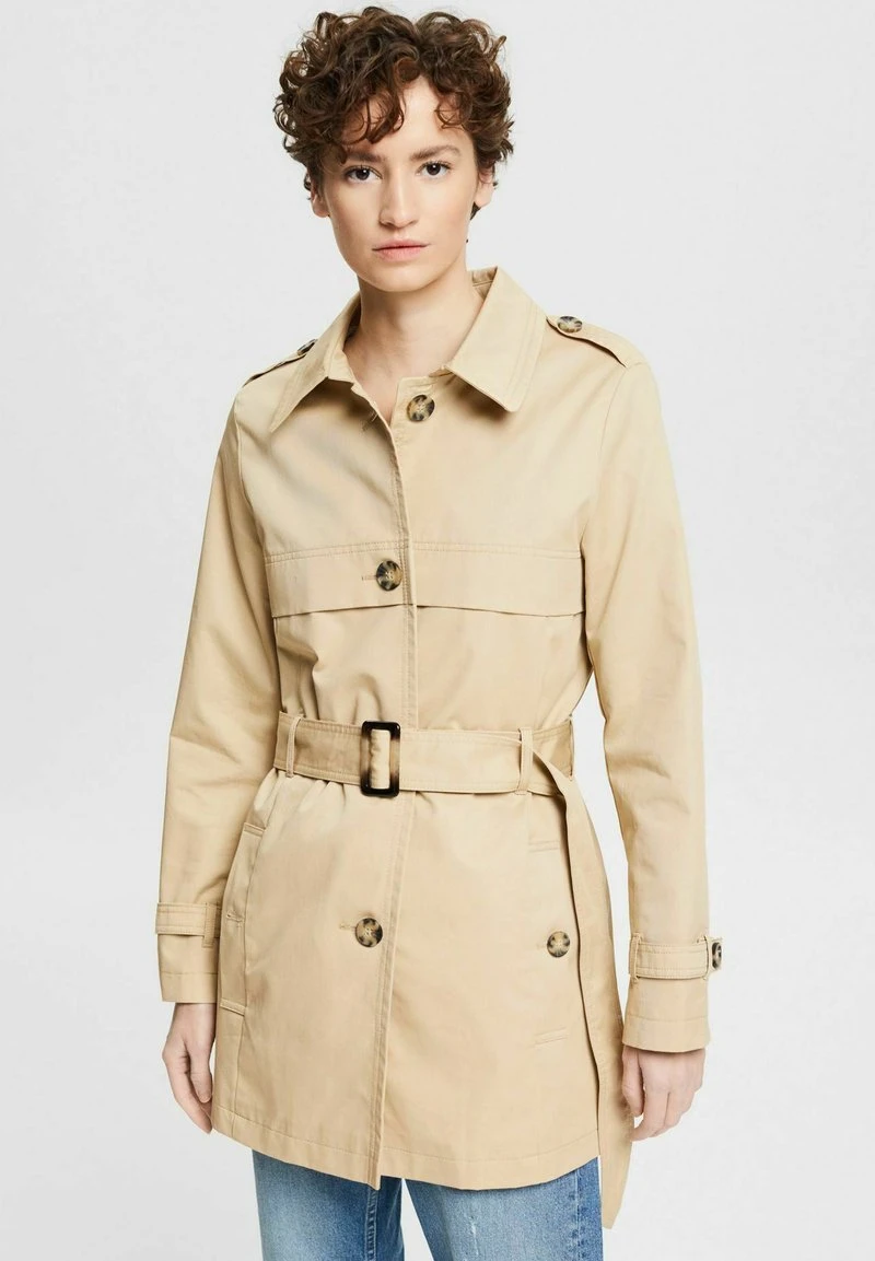 Esprit Damen KURZER - Trenchcoat - Sand 3 Esprit Damen KURZER - Trenchcoat - Sand