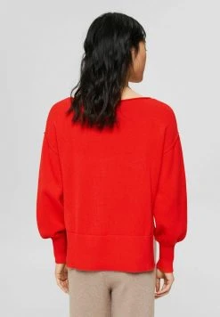 Esprit Damen MIT SCHLITZEN - Strickpullover - Orange Red -Esprit Verkäufe 2024 36f510553a0f462685b9eba977e7b886