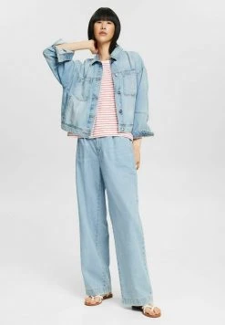 Esprit Damen MIT STREIFENMUSTER - T-Shirt Print - Coral Red -Esprit Verkäufe 2024 377d8f3a6eb14dc6a23ee96845bce3a6