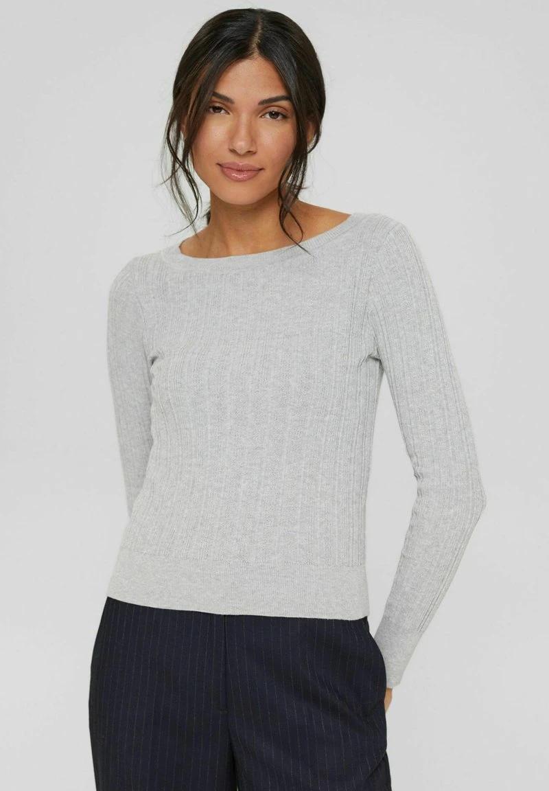 Esprit Damen Strickpullover - Light Grey 3 Esprit Damen Strickpullover - Light Grey