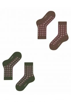 Esprit Unisex CHECK 2-PACK - Sportsocken - Brown/green -Esprit Verkäufe 2024 395c07103e8844ee918b87924a4e7a75