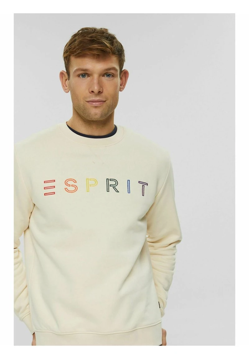 Esprit Herren Sweatshirt - Cream Beige 8 Esprit Herren Sweatshirt - Cream Beige – Bild 6