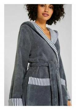 Esprit Damen BADEMANTEL MIT STREIFEN - Bademantel - Grey Steel -Esprit Verkäufe 2024 3fa8f148f9504edca48da582e6783444