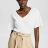 Esprit Damen MIT V AUSSCHNITT - T-Shirt Basic - White 2 Esprit Damen MIT V AUSSCHNITT - T-Shirt Basic - White -Esprit Verkäufe 2024 3fafe15208024948a90f83330517574b