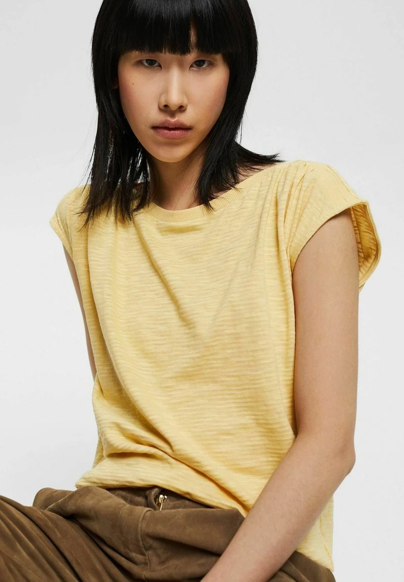 Esprit Damen T-Shirt Basic - Dusty Yellow 7 Esprit Damen T-Shirt Basic - Dusty Yellow – Bild 5