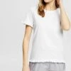 Esprit Damen MIT RÜSCHEN-DETAILS - Nachtwäsche Shirt - White -Esprit Verkäufe 2024 41cebb37ee9049c9b3cd4563379fdaa0