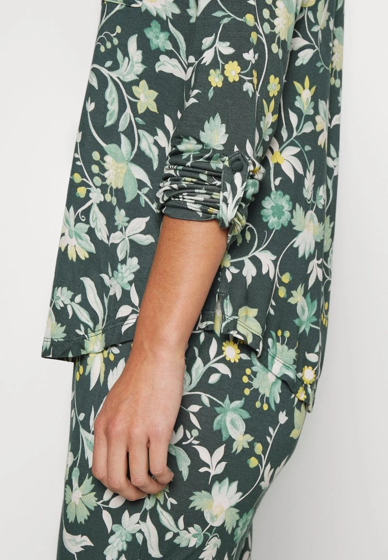 Esprit Damen ROAD PRINT LONG PANTS - Nachtwäsche Set - Dark Teal Green 7 Esprit Damen ROAD PRINT LONG PANTS - Nachtwäsche Set - Dark Teal Green – Bild 5