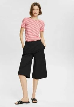 Esprit Damen MIT STREIFENMUSTER - T-Shirt Print - Coral Red -Esprit Verkäufe 2024 4265b148ef5d4aea8725d7886cc24489