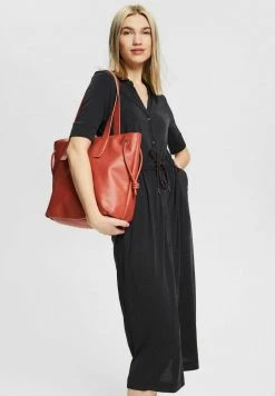 Esprit Damen MIT KORDELZUG - Blusenkleid - Black -Esprit Verkäufe 2024 45018aba38a14a95b8229f7ad261278b