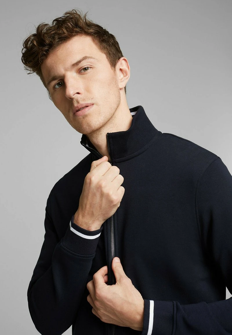 Esprit Herren Strickjacke - Dark Blue 8 Esprit Herren Strickjacke - Dark Blue – Bild 6