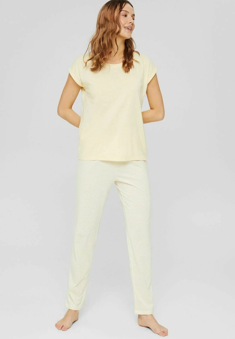 Esprit Damen Nachtwäsche Shirt - Pastel Yellow 4 Esprit Damen Nachtwäsche Shirt - Pastel Yellow – Bild 2