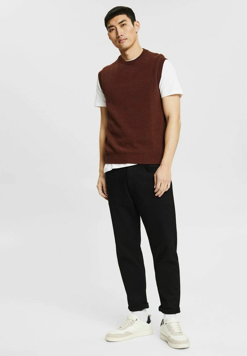 Esprit Herren Strickpullover - Rust Brown 4 Esprit Herren Strickpullover - Rust Brown – Bild 2