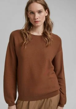 Esprit Damen COO*SWEATER - Strickpullover - Toffee