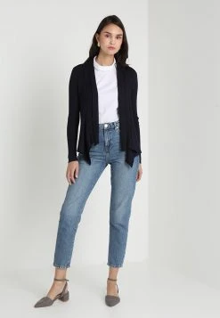 Esprit Damen NOOS RIB CARDI - Strickjacke - Dunkelblau -Esprit Verkäufe 2024 483f43d26da8427ea395ea831d331517